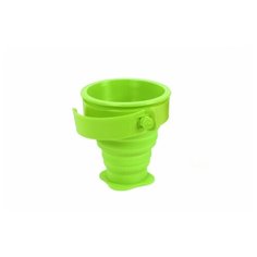 Стаканчик складной силиконовый, зеленый Bradex (TK 0432) TK 0432