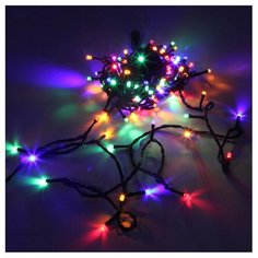 Гирлянда Sh Lights DC-ILD120, 1200 см, 120 ламп, разноцветные диоды/черный провод