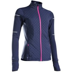 Куртка утепленная для бега женская WARM LIGHT сине- розовая EU40 RU46 KIPRUN Х Декатлон Decathlon