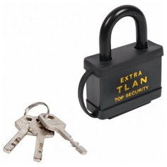 Замок навесной DRON, металлический, 63mm, 3 ключа в комплекте, в коробке (6/60)(EX)