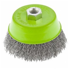 Щетка для УШМ, 100 мм, М14, "чашка", витая проволока 0,3 мм// Сибртех