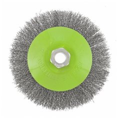 Щетка для УШМ, 125 мм, М14, "тарелка", витая проволока 0,3 мм// Сибртех