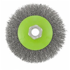 Щетка для УШМ, 100 мм, М14, "тарелка", витая проволока 0,3 мм// Сибртех