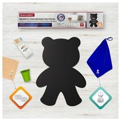Доска на холодильник магнитно-меловая 30х40 см "Teddy Bear" с набором аксессуаров, BRAUBERG, 237841