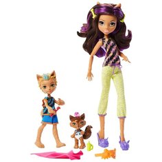 Monster High Mattel Куклы Монстр Хай Клодин, Баркер, Вередит (Clawdeen Wolf, Barker Wolf & Weredith Wolf) - Семейка Вульф