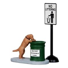 Сувенир Набор из 2х фигур "Не мусорить" Lemax