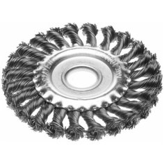 Щетка дисковая для УШМ, 150*22 жгутированная стальная проволока 0,5мм, Stayer 35120-150