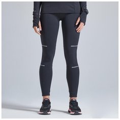 Тайтсы для бега утепленные женские KIPRUN WARM черные M / W30 L31 / RU46 KIPRUN X Декатлон Decathlon
