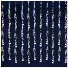 Гирлянда Sh Lights Серпантин CS120WW, 250 х 150 см, 120 ламп, теплый белый/серебро/прозрачный провод