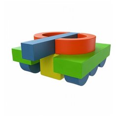 Мягкий игровой комплекс ROMANA Танк ДМФ-МК-13.75.01, разноцветный