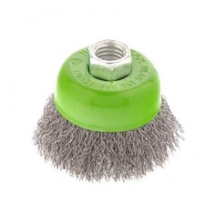 Щетка для УШМ, 65 мм, М14, "чашка", витая проволока 0,3 мм Сибртех