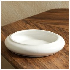 Кашпо "Бонсайница" белое. глянец 6491559 Керамика ручной работы