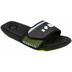 Шлепанцы Decathlon, размер 45/46EU, черный/желтый