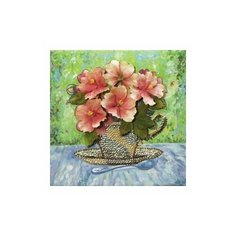 Мозаика из пайеток на холсте "Летний букет Волшебная мастерская