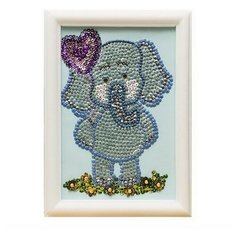 Мозаика из пайеток Слоненок Волшебная мастерская