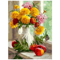 Набор для творчества Белоснежка картина по номерам на холсте Малые золотые 30 на 40 см