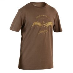 Футболка Decathlon мужская для охоты с короткими рукавами 100 2 Cerfs Solognac размер 3XL, кофейный