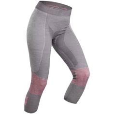 Леггинсы Decathlon 900 Wedze размер L/XL (46), серый/розовый