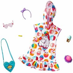 Одежда для куклы Barbie Платье Худи Mattel