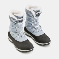Сапоги зимние теплые водонепроницаемые женские высокие SH500 X- WARM серые EU40 QUECHUA Х Декатлон Decathlon