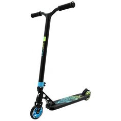 Детский трюковой самокат Y-Scoo Wolf 110 mm, blue/green