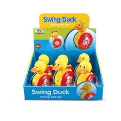 Игрушка для малышей. Неваляшка-утенок, 8 шт. в дисплее Junfa Toys