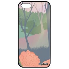 Защитный чехол на смартфон // Apple iPhone 5 5S SE (2016) // "Лесные розы" Озеро Стиль, Utaupia, цветной