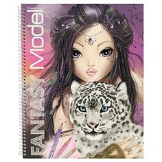 Альбом для раскрашивания с наклейками Top Model Fantasy