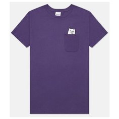 Футболка RIPNDIP Lord Nermal Pocket размер L, purple