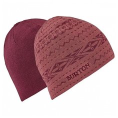 Шапка BURTON Belle Beanie - Reversible (прерывистые линии) размер One Size, rsbrwn/ptroyl