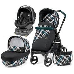 Коляска 3 в 1 Peg Perego Book Tartan i-Size Elite Modular