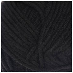 Пряжа "Superlana Maxi" 75% акрил, 25% шерсть 100м/100гр (60 чёрный) 1моток 2930834 Alize