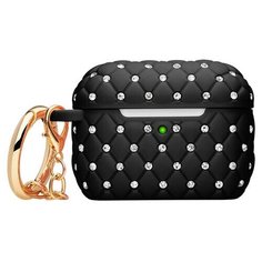 Чехол Crystal для AirPods Pro, кольцо-карабин, коричневый/белый, Deppa 47315