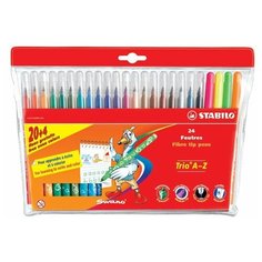 STABILO Фломастеры "Trio A - Z" 24 шт. (378/1-24-03) разноцветные