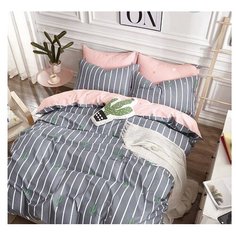 Постельное белье 1.5-спальное GoodNight 571 с компаньоном, сатин, 2 наволочки 50 х 70 см
