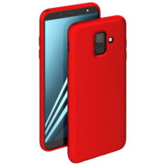 Чехол Case Silk для Samsung Galaxy A6+, красный, Deppa