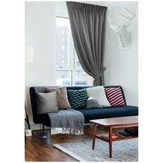 Комплект Kauffort Milfay на ленте 270 см, 1 шт серый