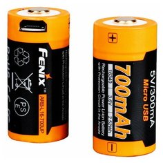 Аккумулятор 16340 Fenix 700 UP mAh Li- ion разъемом для USB