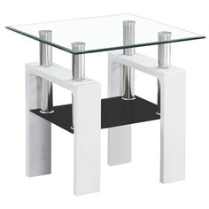 Журнальный столик SIGNAL LISA D, белый СИГНАЛ