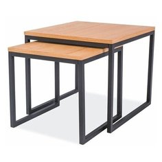 Комплект журнальных столиков SIGNAL LARGO DUO, дуб СИГНАЛ