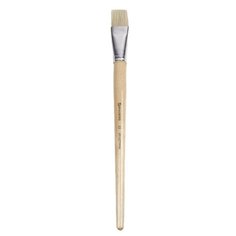 Кисть BRAUBERG щетина №22, плоская, с короткой ручкой неокрашенный деревянный
