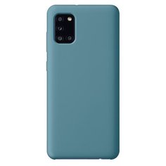 Чехол Liquid Silicone Case для Samsung Galaxy A31 (2020), синий, Deppa 87676