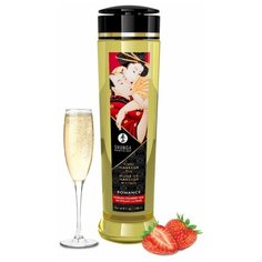SHUNGA Масло массажное Shunga Romance Strawberry Wine Романтика "Шампанское и клубника", 240мл