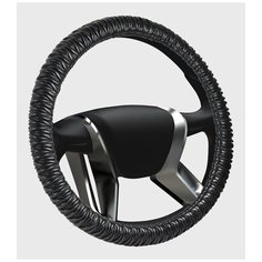 Оплетка Azard SENATOR Carolina кожаM (d38см) черный (OPLS0507)