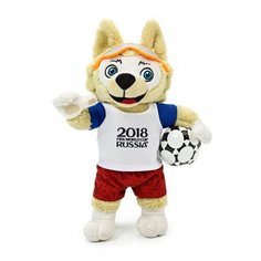 Мягкая игрушка FIFA-2018 "Волк Забивака", 25 см Т10820