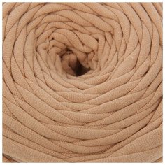 Пряжа трикотажная широкая 50м/160гр, ширина нити 7-9 мм (капучино) 1моток 2467232