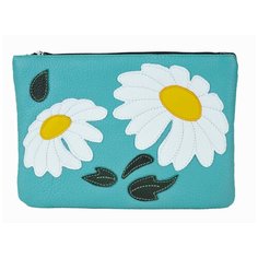 Косметичка женская "Alessandro Birutti" , К053 цвет бирюзовый