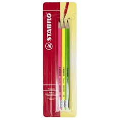 STABILO Набор чернографитных карандашей SWANO 3 шт (4907/HB-3B)