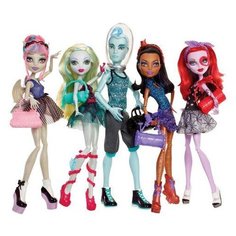 Набор кукол Monster High Класс танцев Рошель Гойл, Лагуна Блю, Гил Вебер, Робекка Стим, Оперетта, 26 см, BBR89