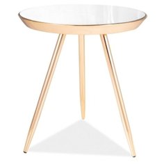 Журнальный столики SIGNAL BORA C, зеркало - золотой СИГНАЛ